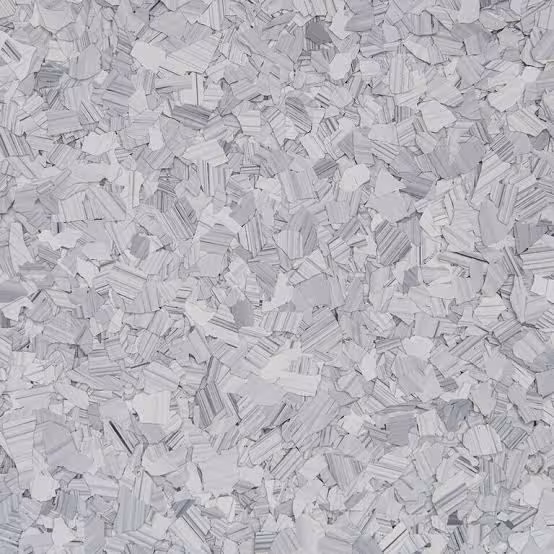 Schist F9307 epoxy flake finish Schist F9307 gray and tan epoxy flake blend sample
